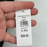 women L.L. Bean NWT Wide Leg Knit Dark Taupe Pants XL