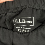 women L.L. Bean NWT Wide Leg Knit Black Pants XL