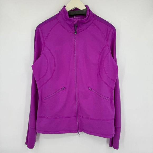 women Zella Full Zip Fuchsia Activewear XL