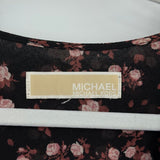 women Michael Kors Mixed Floral Print Black Dress L