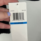 women Nina Leonard NWT Silver Studded Sweaterdress Black Dress XL