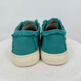 women Montana West Jeweled Tooled Canvas Sneakers Teal Shoes 7
