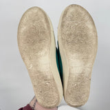 women Montana West Jeweled Tooled Canvas Sneakers Teal Shoes 7