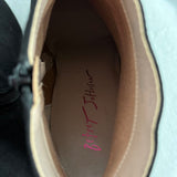 women Betsey Johnson Raylan Platform Rhinestone Heel Bootie Black Shoes 7.5