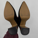 women Betsey Johnson Raylan Platform Rhinestone Heel Bootie Black Shoes 7.5