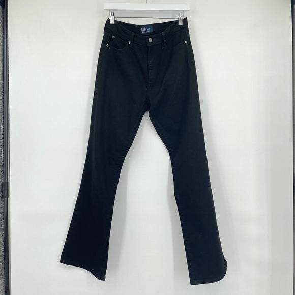 women Gap High Rise Bootcut Black Jeans 10/30