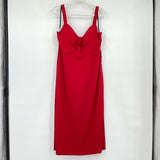 Siena NWT Ruched-Front Cutout Sleeveless Midi Dress