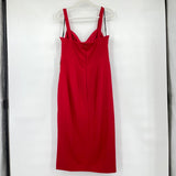 Siena NWT Ruched-Front Cutout Sleeveless Midi Dress