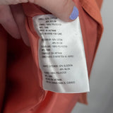 women Michael Michael Kors Single Breasted Trench Raincoat Peach Jacket M