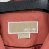 women Michael Michael Kors Single Breasted Trench Raincoat Peach Jacket M
