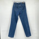 women Lee Relaxed Straight Blue Jeans 8S