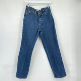 women Lee Relaxed Straight Blue Jeans 8S