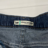 women Lee Relaxed Straight Blue Jeans 8S