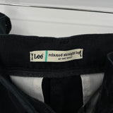 women Lee Relaxed Straight Chinos Black Jeans 8S