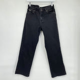 women Lee Relaxed Straight Black Jeans 8S