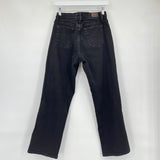 women Lee Relaxed Straight Black Jeans 8S