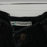 women Lee Relaxed Straight Black Jeans 8S