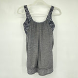 Lululemon Run Times Tank Black Heathered Gray Activewear 6