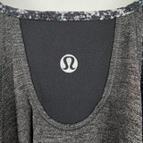 Lululemon Run Times Tank Black Heathered Gray Activewear 6