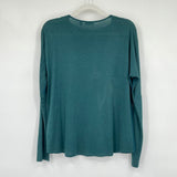 women Valette Silk Blouse Deep Teal Woven Top S