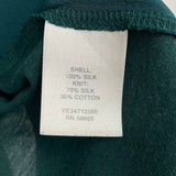 women Valette Silk Blouse Deep Teal Woven Top S