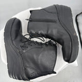 women Bionica Corset Leather Wedge Boots Black Shoes 8
