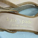 women Kate Spade Wedge Espadrille Tan Shoes 8.5