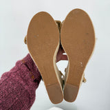 women Kate Spade Wedge Espadrille Tan Shoes 8.5