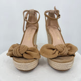 women Kate Spade Wedge Espadrille Tan Shoes 8.5