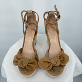 women Kate Spade Wedge Espadrille Tan Shoes 8.5