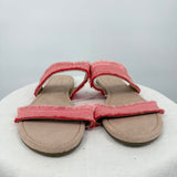 women Lauren Conrad NWT Fringe Sandals Pink Shoes 8/9