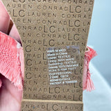 women Lauren Conrad NWT Fringe Sandals Pink Shoes 8/9