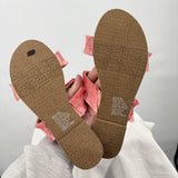 women Lauren Conrad NWT Fringe Sandals Pink Shoes 8/9