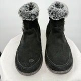 women Khombu Iris Water Repellant Suede Boot Black Shoes 9M