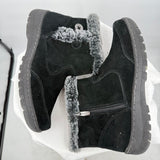 women Khombu Iris Water Repellant Suede Boot Black Shoes 9M