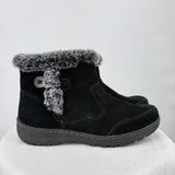 women Khombu Iris Water Repellant Suede Boot Black Shoes 9M