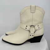 women Open Edit Like New Enzo Western Flair Boots White Shoes 7