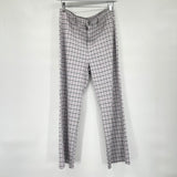 women American Eagle NWT Plaid Trousers Purple Gray Pants 10S