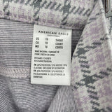 women American Eagle NWT Plaid Trousers Purple Gray Pants 10S
