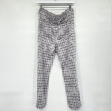 women American Eagle NWT Plaid Trousers Purple Gray Pants 10S