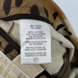 women Michael Kors Cheetah Print Mini Brown Black Skirt 10P