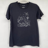 women ModCloth Dinosaur Graphic Tee Black Knit Top M