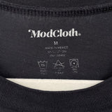 women ModCloth Dinosaur Graphic Tee Black Knit Top M