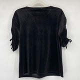 women Moulinette Soeurs - Anthro NWT Velvet Blouse Black Knit Top S