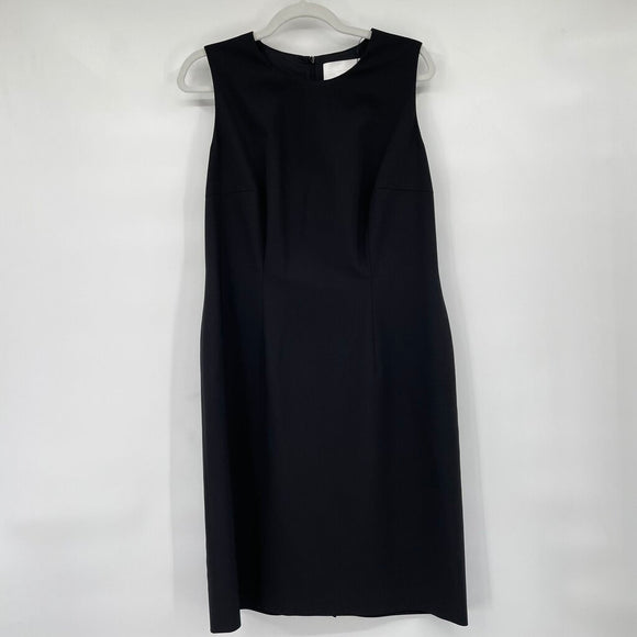 women Hugo Boss Dristie Wool Sleeveless Pencil Black Dress 8
