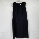 women Hugo Boss Dristie Wool Sleeveless Pencil Black Dress 8