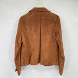 women Live a Little Y2K Leather Cognac Brown Jacket L