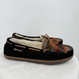 women Minnetonka Tilia Faux Fur Lined Slipper Black Multi Shoes 7