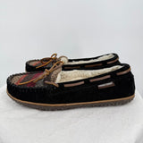 women Minnetonka Tilia Faux Fur Lined Slipper Black Multi Shoes 7