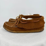 women Eastland Leather Fringe Moccasins Brown Shoes 7